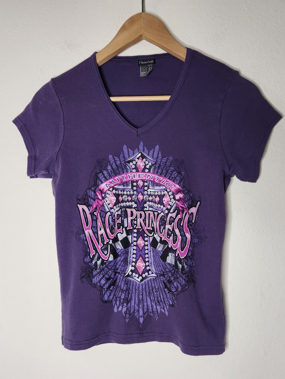 VTG Hanes Womens Medium Race Princess Purple 90s